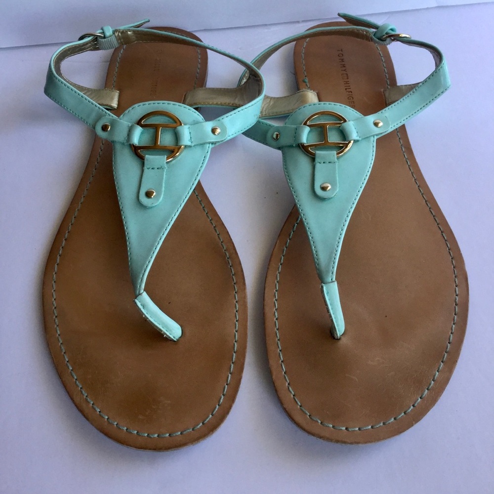 Tommy Hilfiger Aqua Sandals